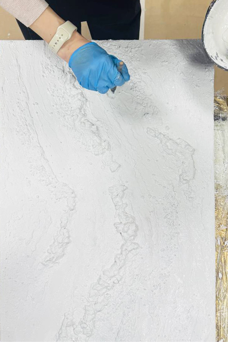 Создание фактуры на холсте