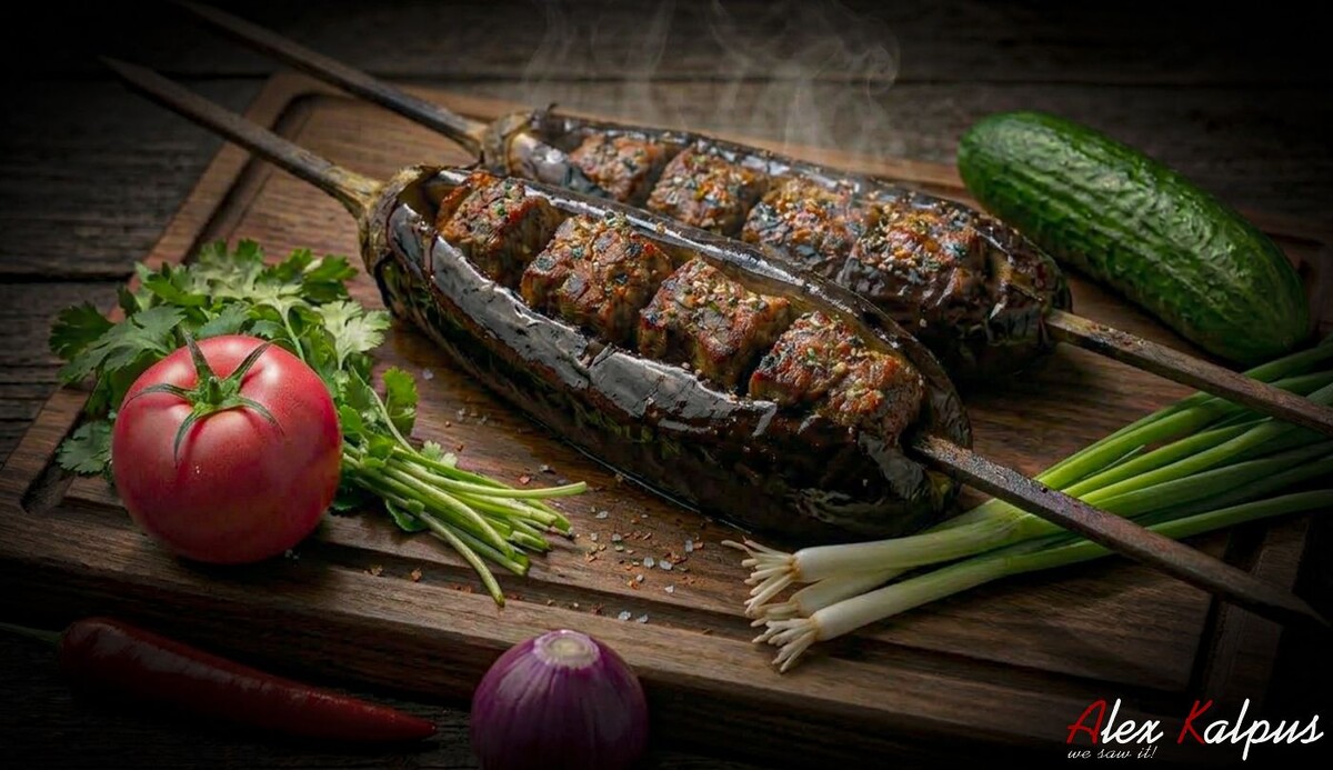 Мцвади из баранины в баклажанах: традиционный грузинский рецепт для пикника