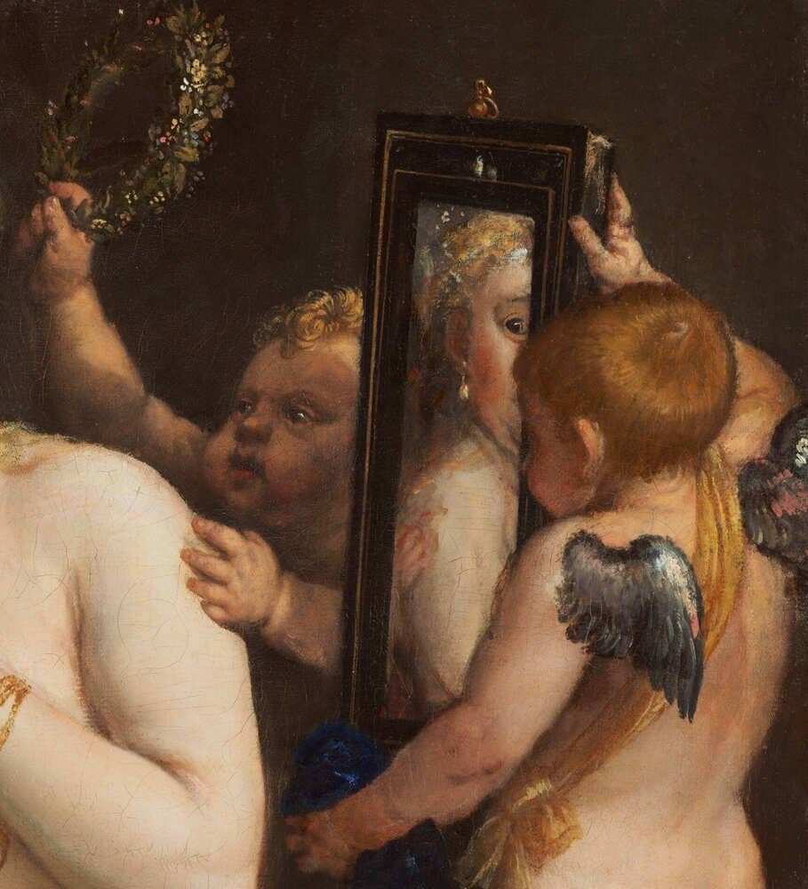 Тициан. Венера перед зеркалом. 1555. Национальная галерея в Вашингтоне. 