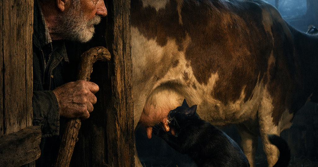 У нашей коровы каждую ночь пропадало молоко. Дед решил подкараулить вора… и увидел то, что в деревне вспоминают до сих пор