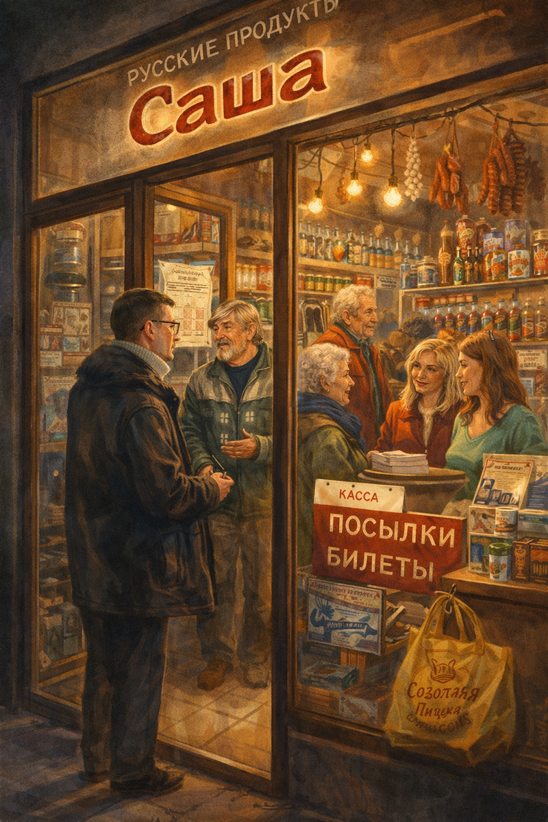 «Люди приходят за хлебом, квасом и конфетами, а уходят с ощущением, что их здесь ждали.»© Александер Арсланов