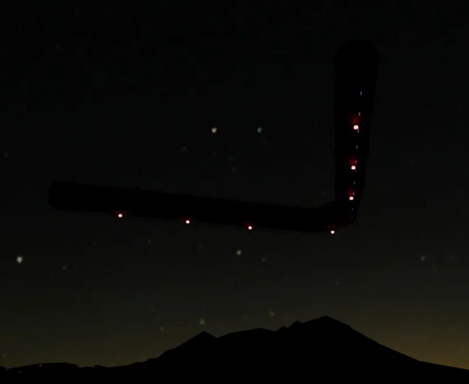 Один из снимков огней над Финиксом (фото из открытых источников)