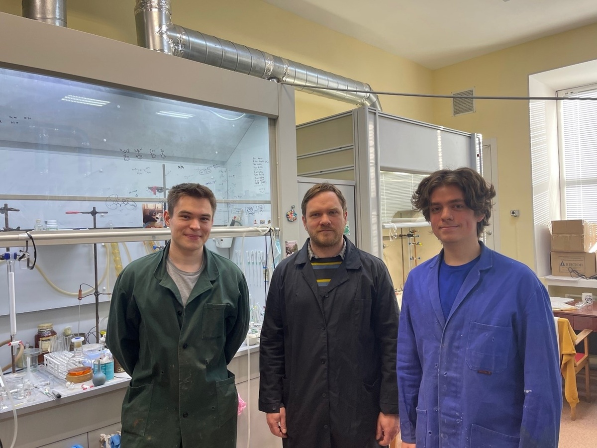 Участники научного коллектива Глеб Титов, Николай Ростовский и Назар Мошненко. Источник: Николай Ростовский