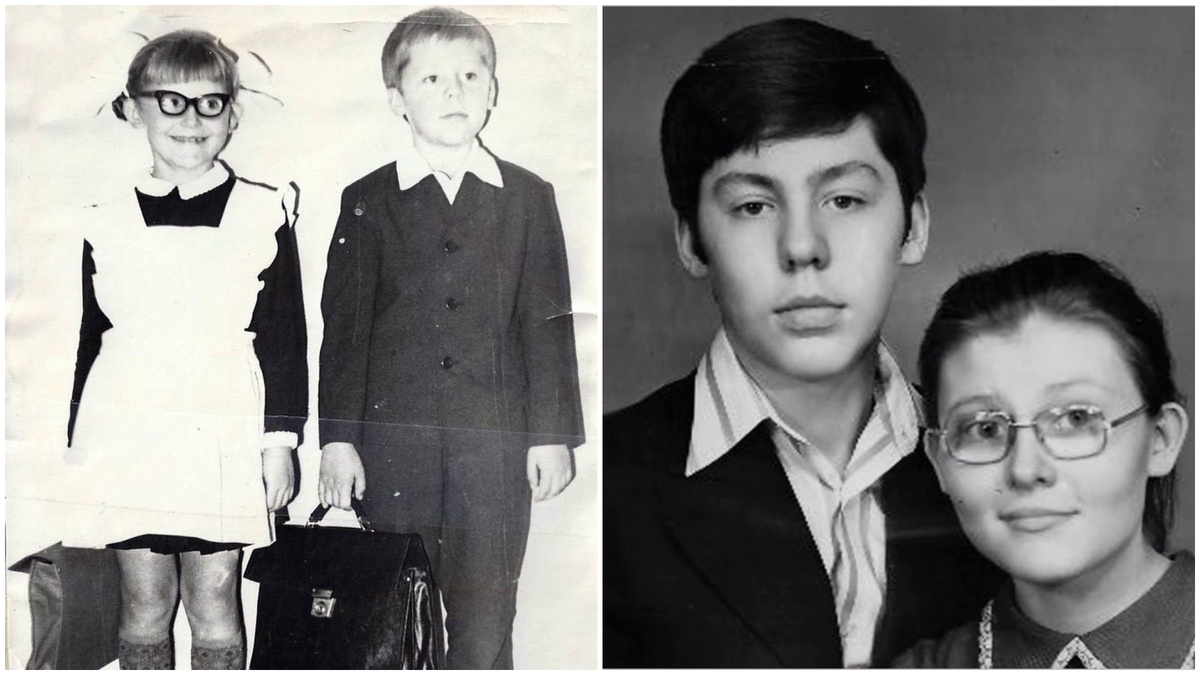 Елена Малышева с братом Алексеем