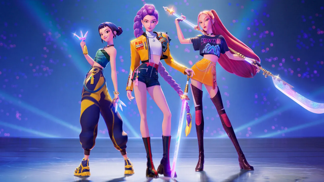    Кадр из мультфильма «Кей-поп-охотницы на демонов» (KPop Demon Hunters, США, 2025)