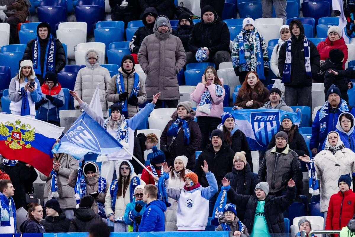 болельщики на матче 20-го тура РПЛ между Пари НН и Сочи