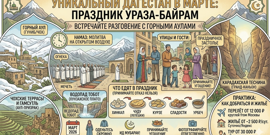 Дагестан на Ураза-байрам: как попасть на настоящий праздник в горах