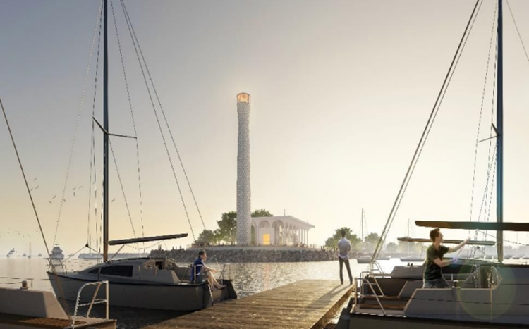    В плане по яхтенной марине берегоукрепление водохранилища набережными откосами длиной 2,1 км, а также берегоукрепление искусственных каналов и водоемов длиной 1,9 километра.   
Фото: tourism.tatarstan.ru