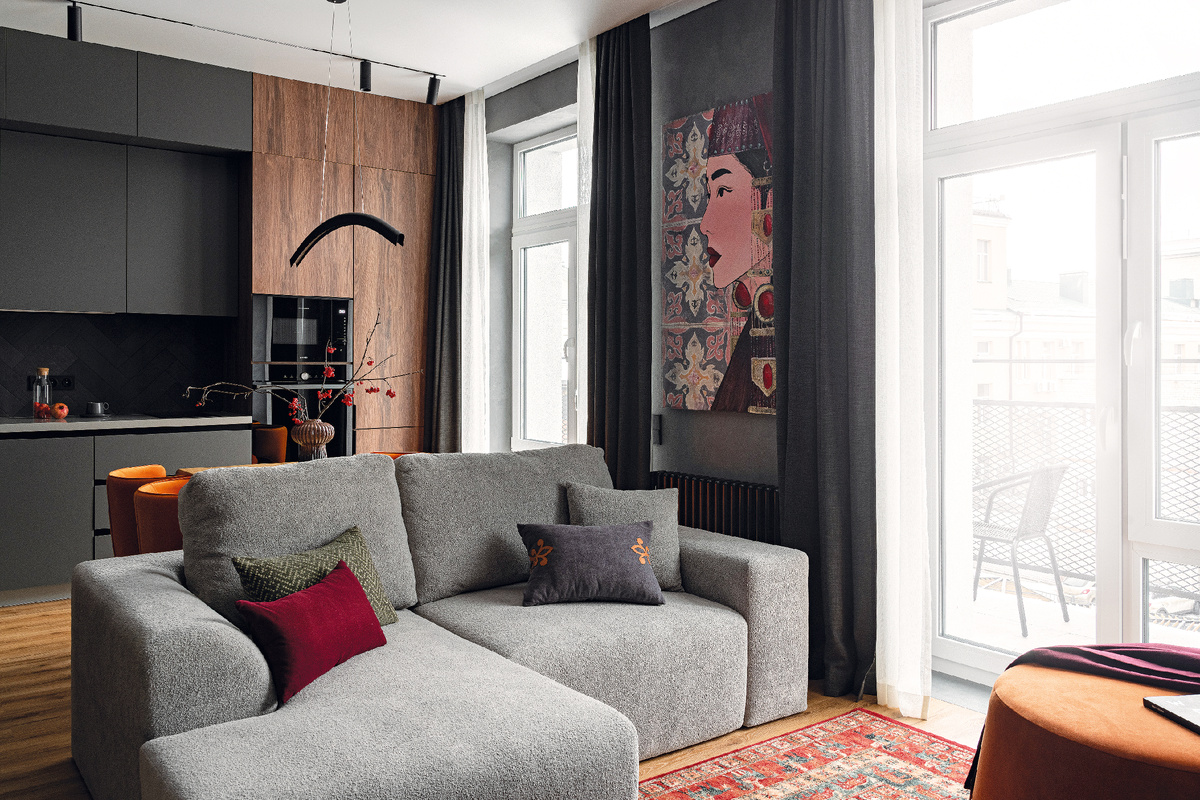 Город: Казань; Площадь: 76 кв. м; Дизайнер: Ольга Корлыханова; Фото: Александр Бурнатов; Стиль: Юлия Волкова