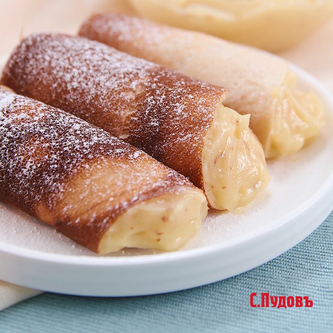 Блины с заварным кремом