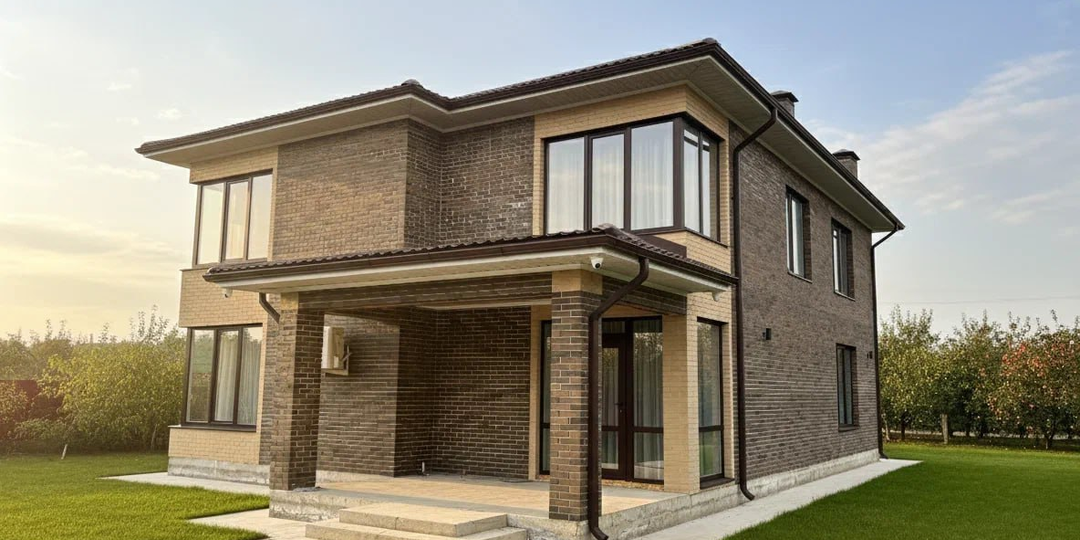 230 м² для большой семьи: показываем двухэтажный дом с террасой, где хватит места всем — от детей до бабушек с дедушками