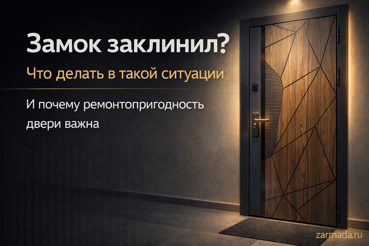 Замок заклинил? Что делать в такой ситуации и почему ремонтопригодность входной двери важна zarmada.ru