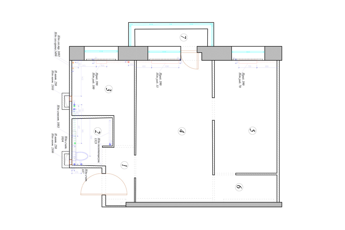 Обмерный план
