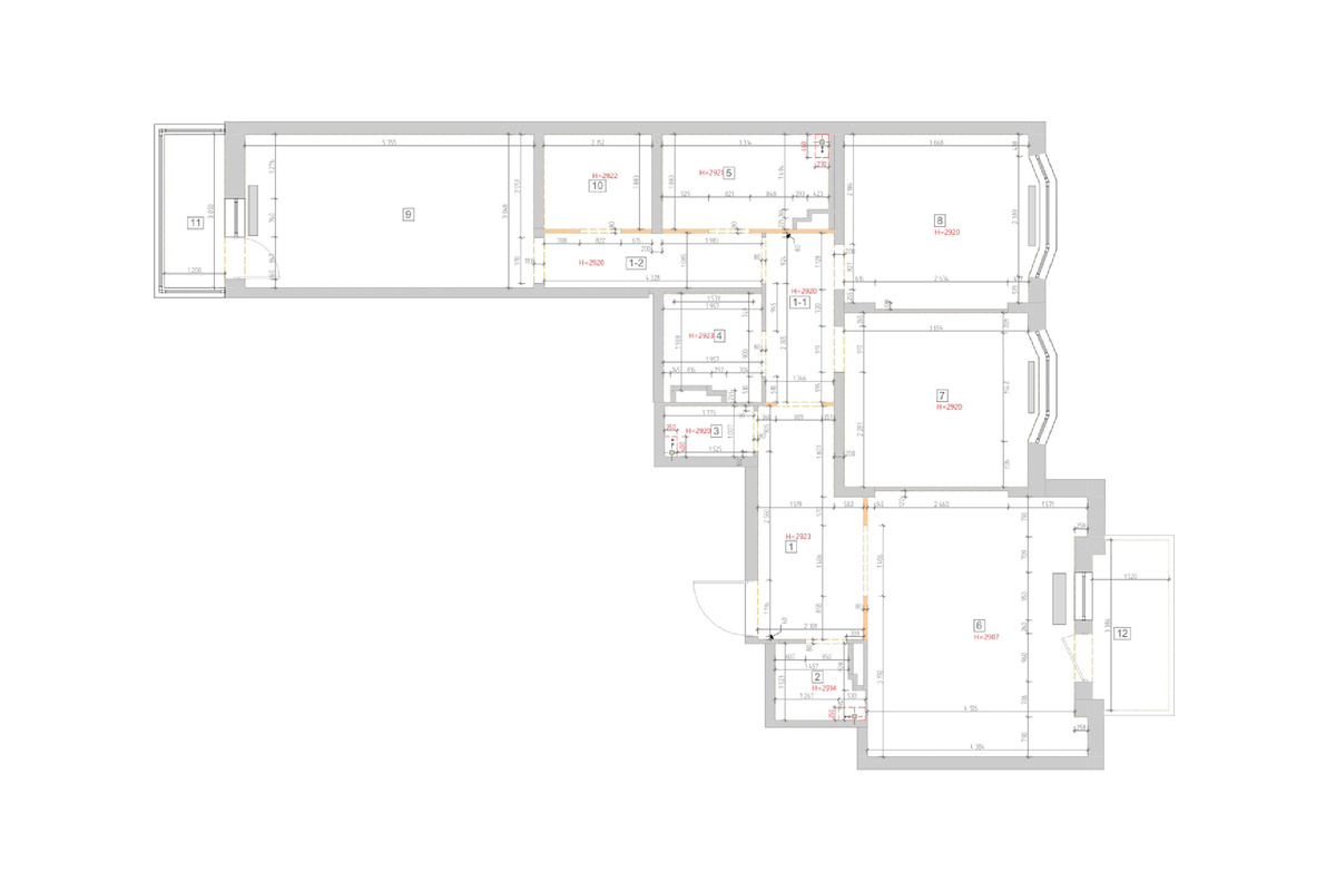 Обмерный план