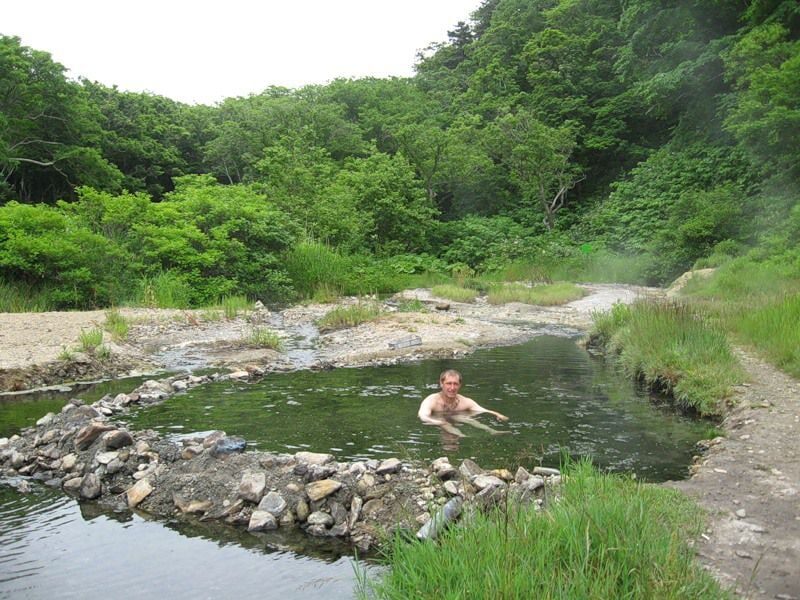Столбовские гидротермы до всплеска туризма на Кунашире