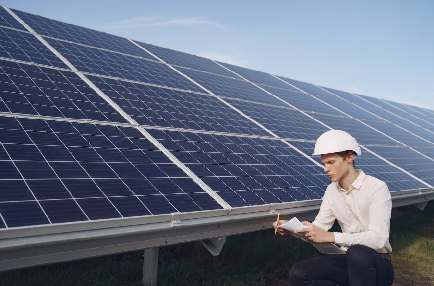 Установка солнечных панелей