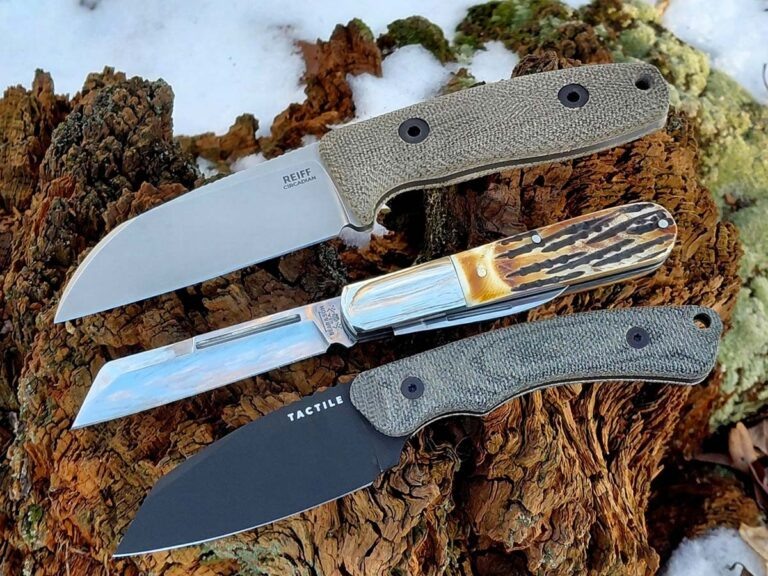 Reiff Circadian Sheepsfoot, Bear & Son Sheepfoot Barlow и Tactile Knife Co. Redhawk — три ножа, которые рассматриваются в этом обзоре.