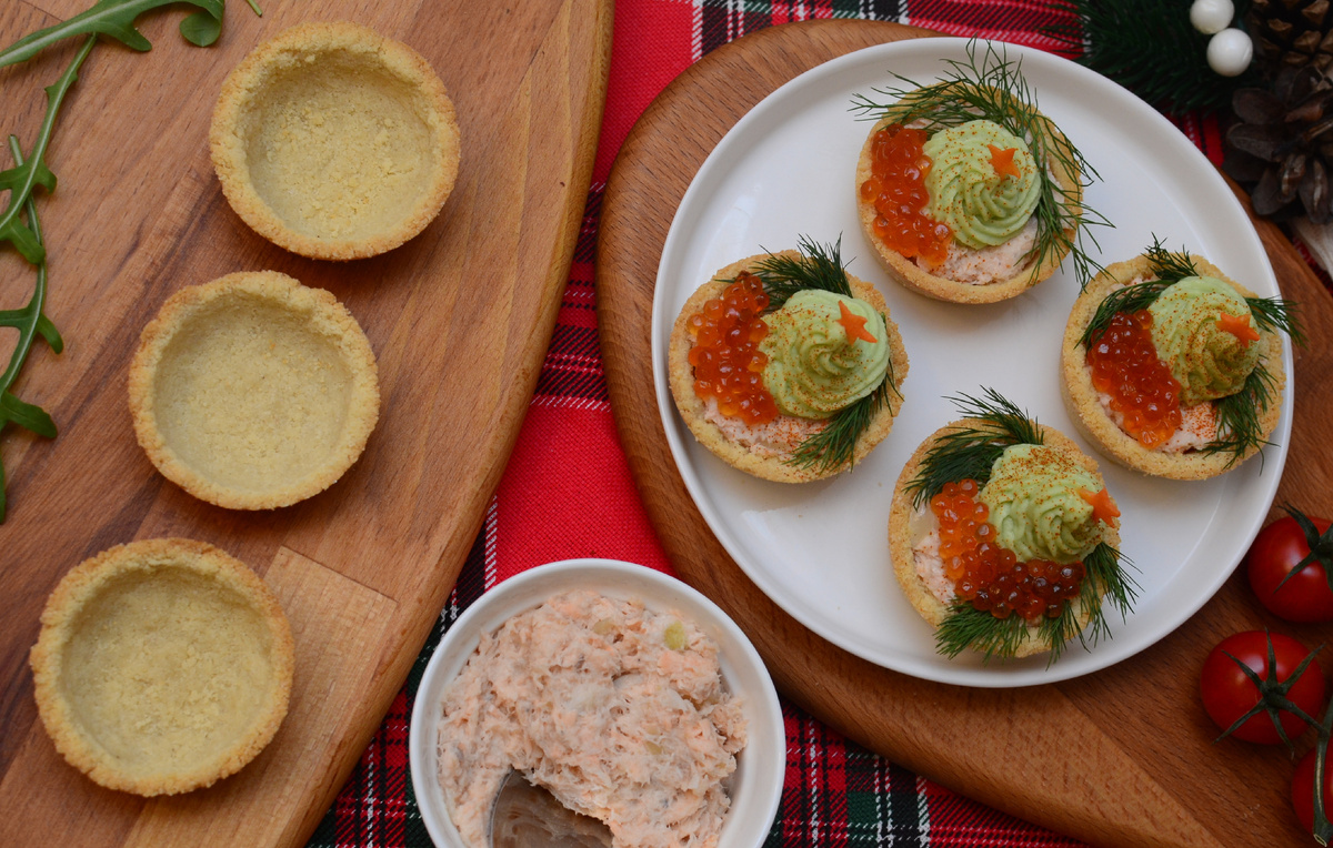 Тарталетки, приготовленные из такого же теста 