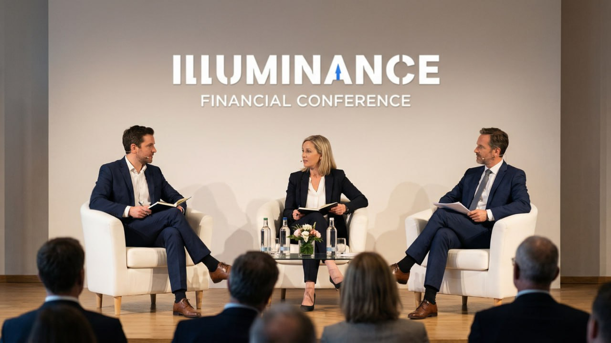 Представители Illuminance во время деловой программы экономического форума.
