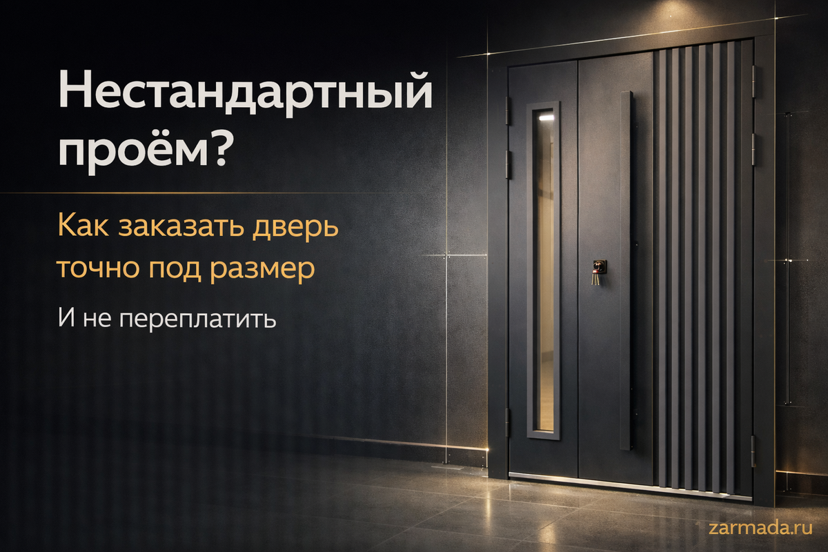 Жёсткая коробка помогает двери держать форму даже в нестандарте, глухая полка zarmada.ru