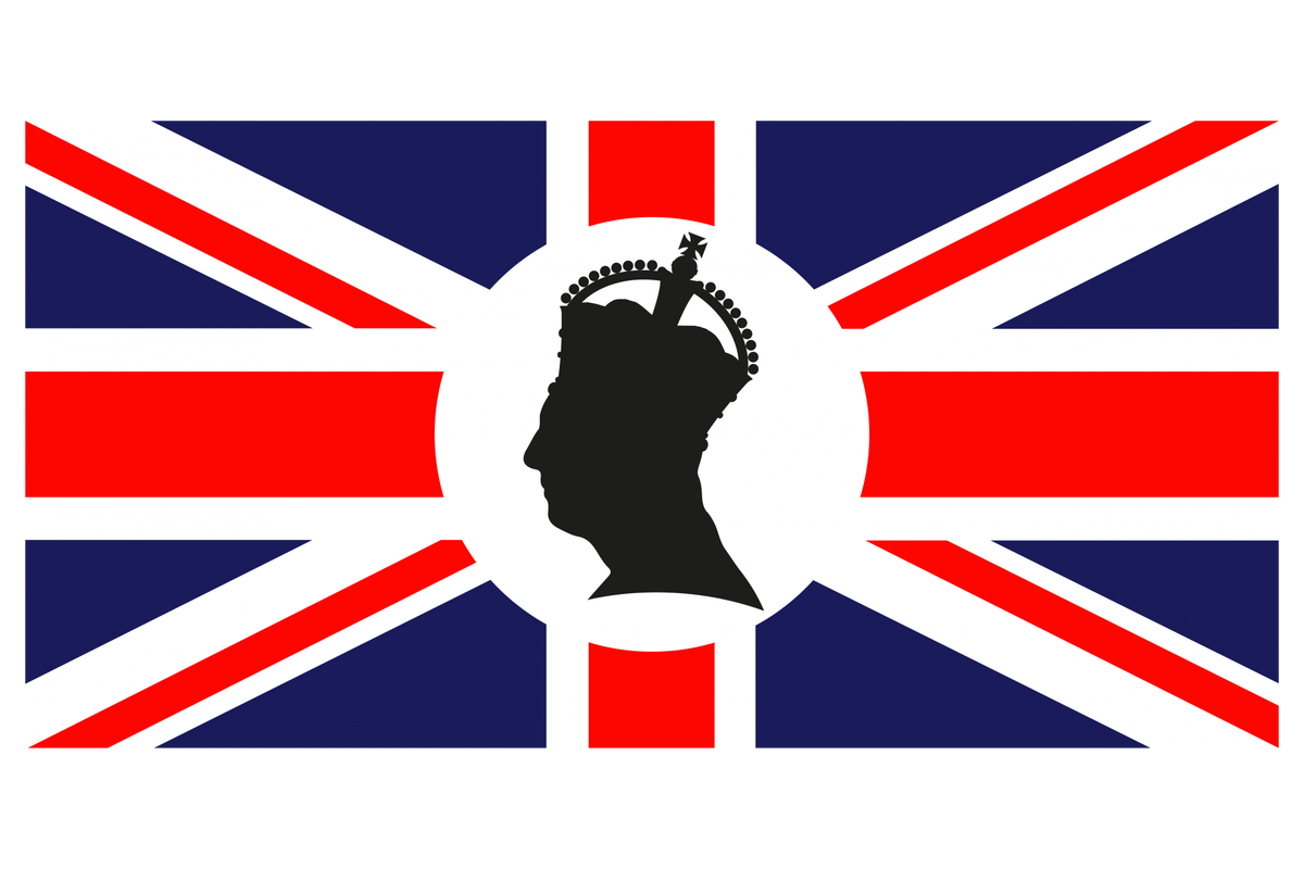     Профиль Карла III на британском флаге   
(сс0)