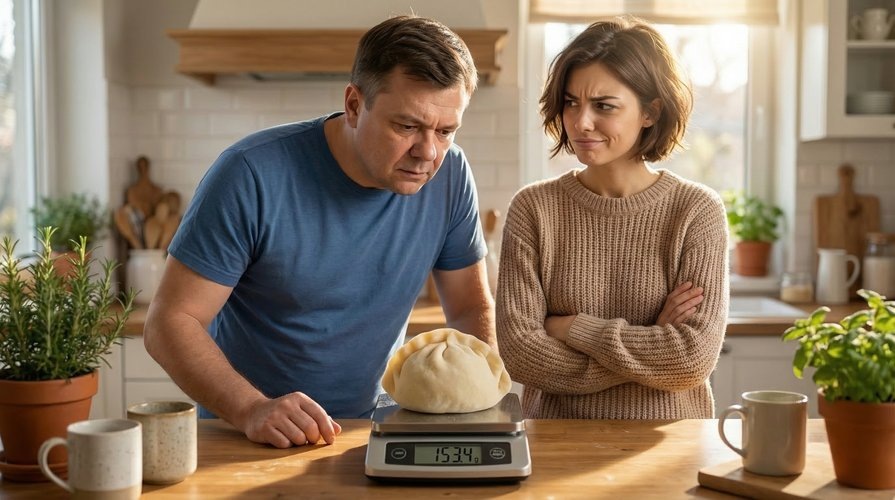 Пельмени казались гигантскими