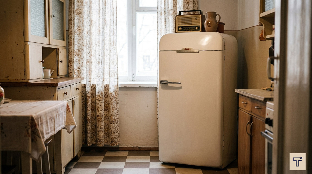 Холодильник «ЗИЛ» на кухне