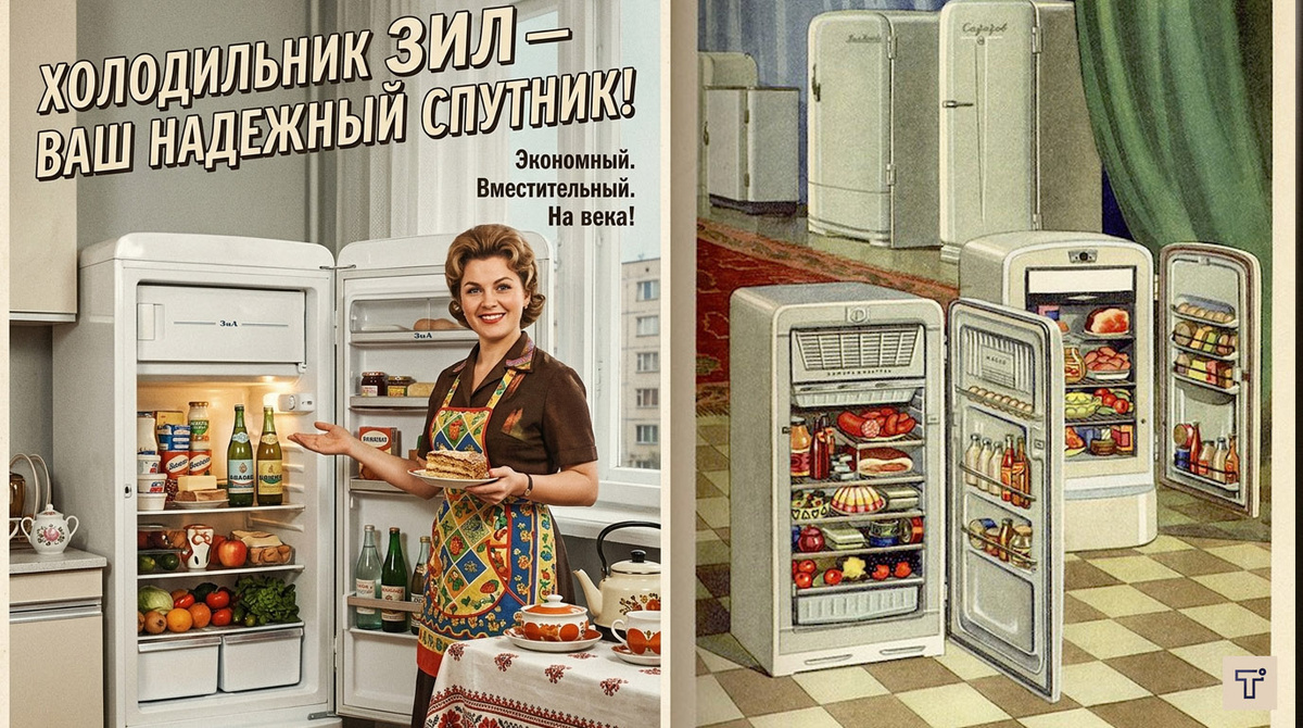 Реклама холодильника «ЗИЛ»
