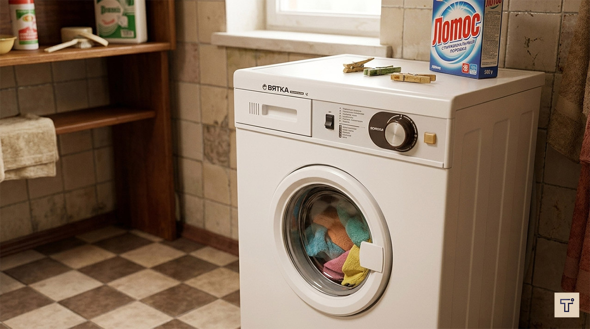 Стиральная машинка "Вятка" в СССР