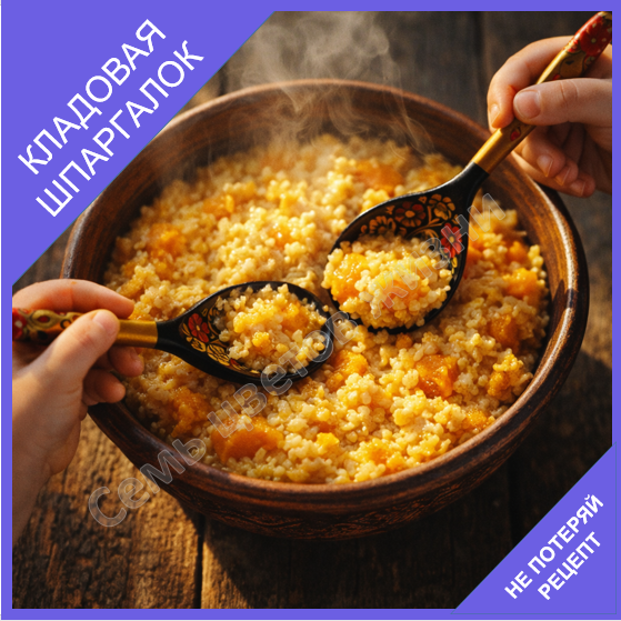 Пшенная каша с тыквой