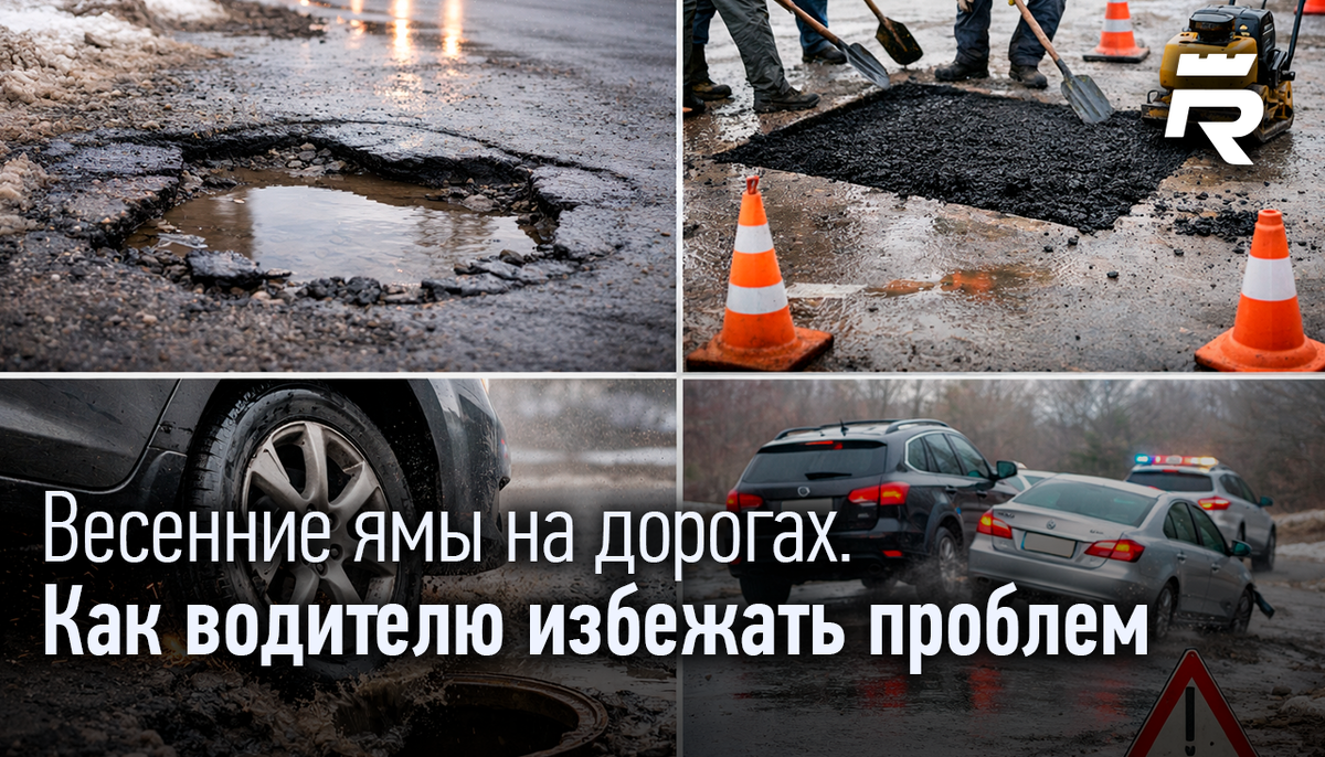 Весенние ямы на дорогах