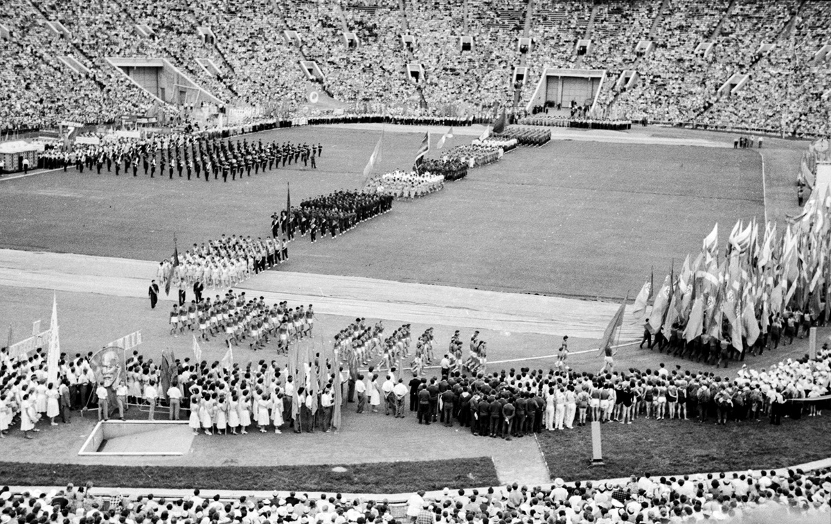 День советской молодёжи, Москва, Центральный стадион им. В.И. Ленина, 1961 год