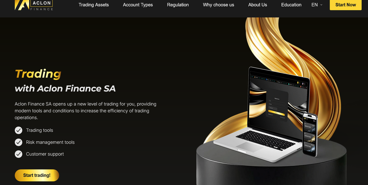 Aclon Finance SA отзывы — лжеброкер или развод?