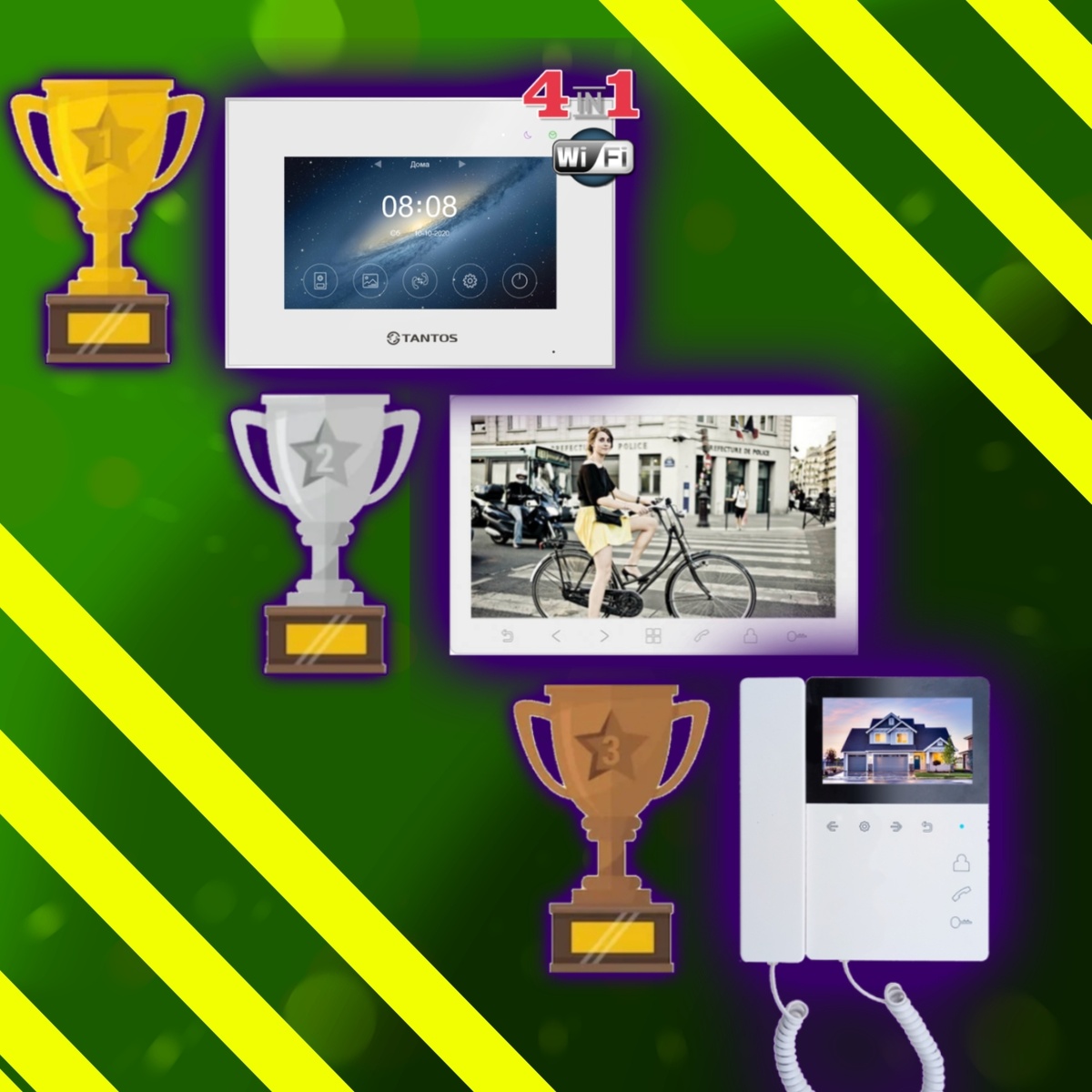 Видеодомофоны Tantos