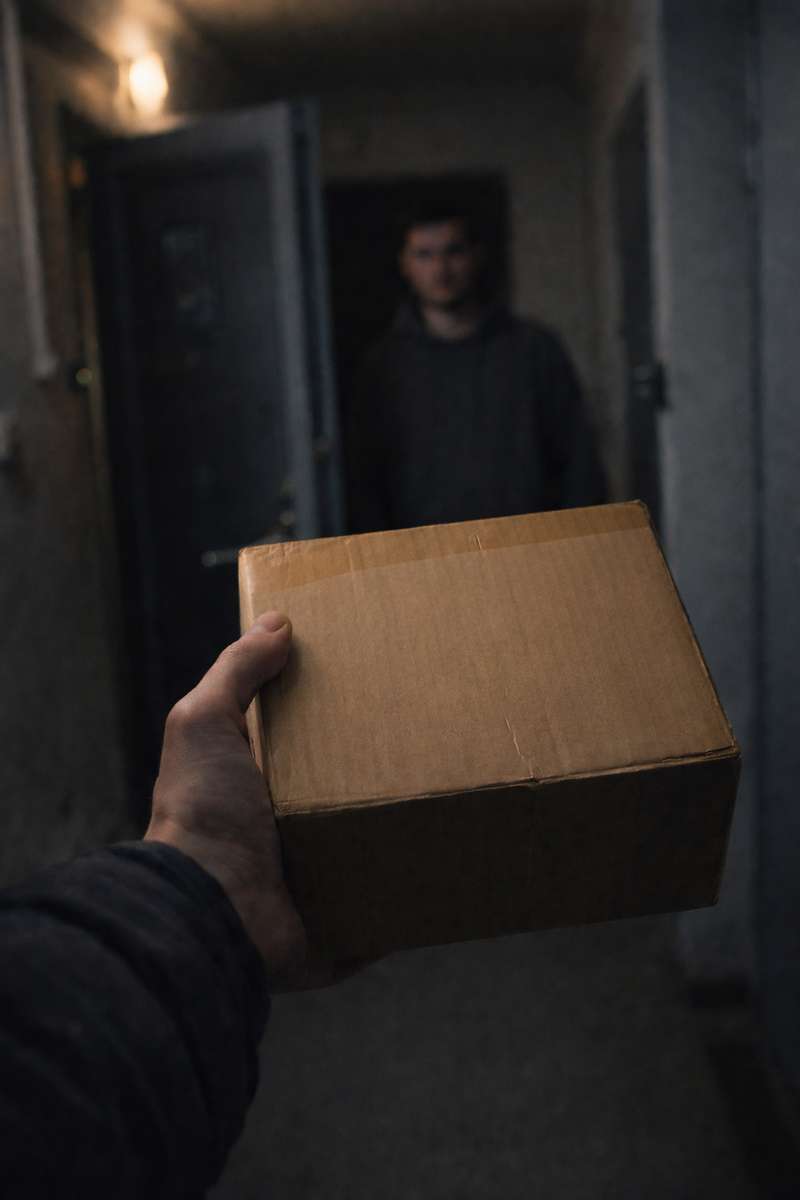 Сосед попросил меня забрать его посылку. Но когда я увидел имя отправителя, мне стало не по себе