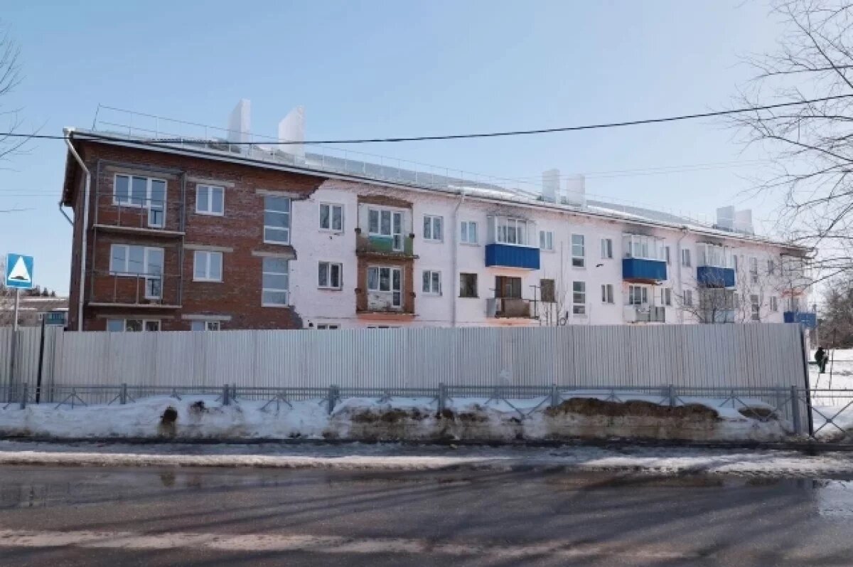    Завершить восстановление дома в Куркине после взрыва газа планируют в марте