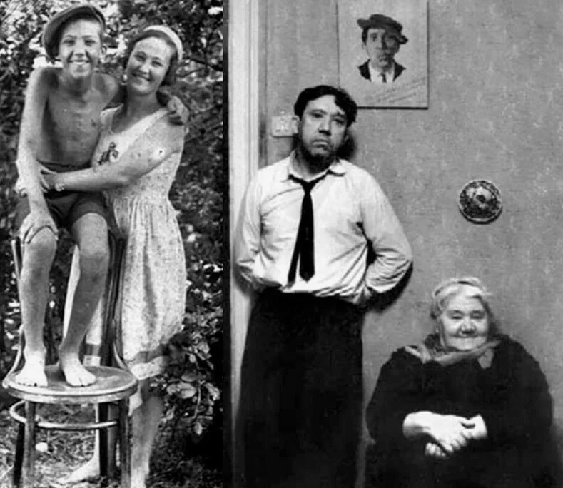 Юрий Никулин с мамой