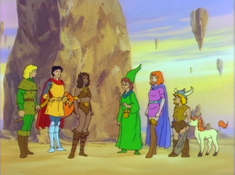 Классы персонажей из настольной Dungeons &amp; Dragons легко узнаются в главных героях. Хотя год выхода внес свою специфику — например, Диана названа акробаткой, но в современной интерпретации скорее монах