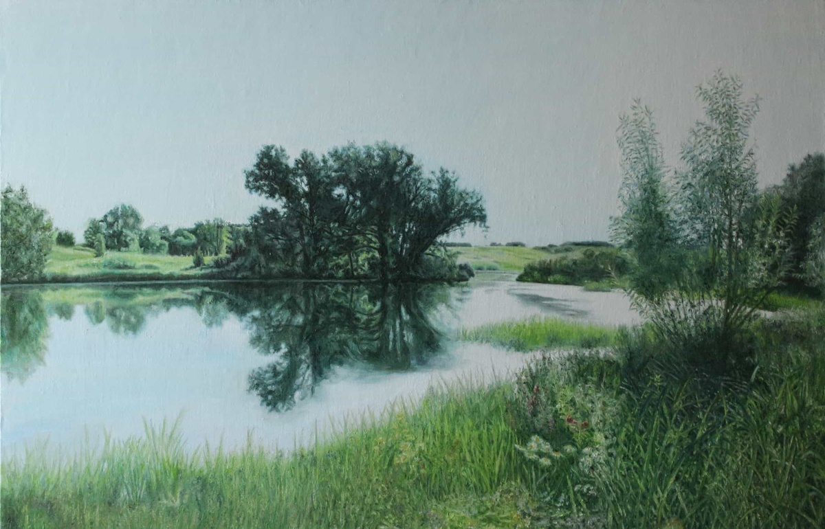 Речка Студенка. Картина В. Попова. Фото из открытых источников.