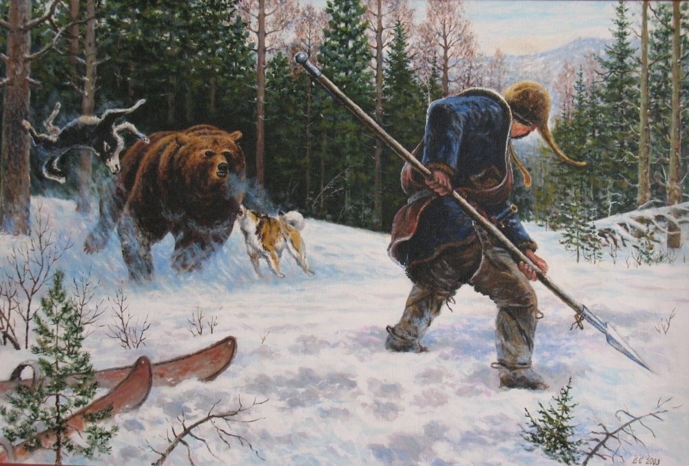 Рядом с хозяином на опасной охоте