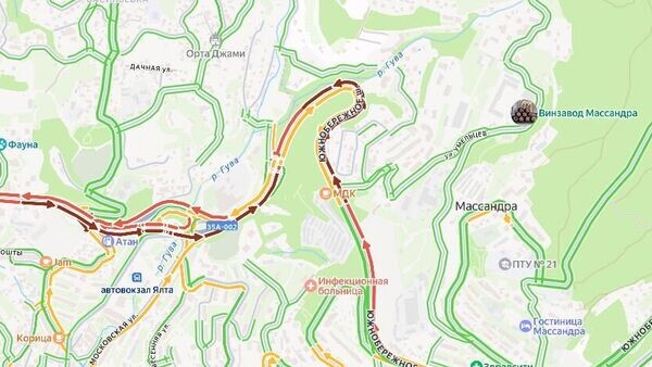    © Скриншот Яндекс.Пробки