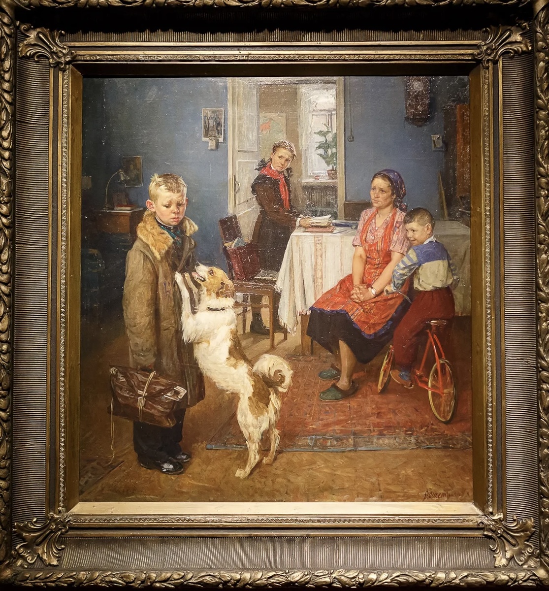 Ф.Решетников «Опять двойка», фото картины, Третьяковская галерея