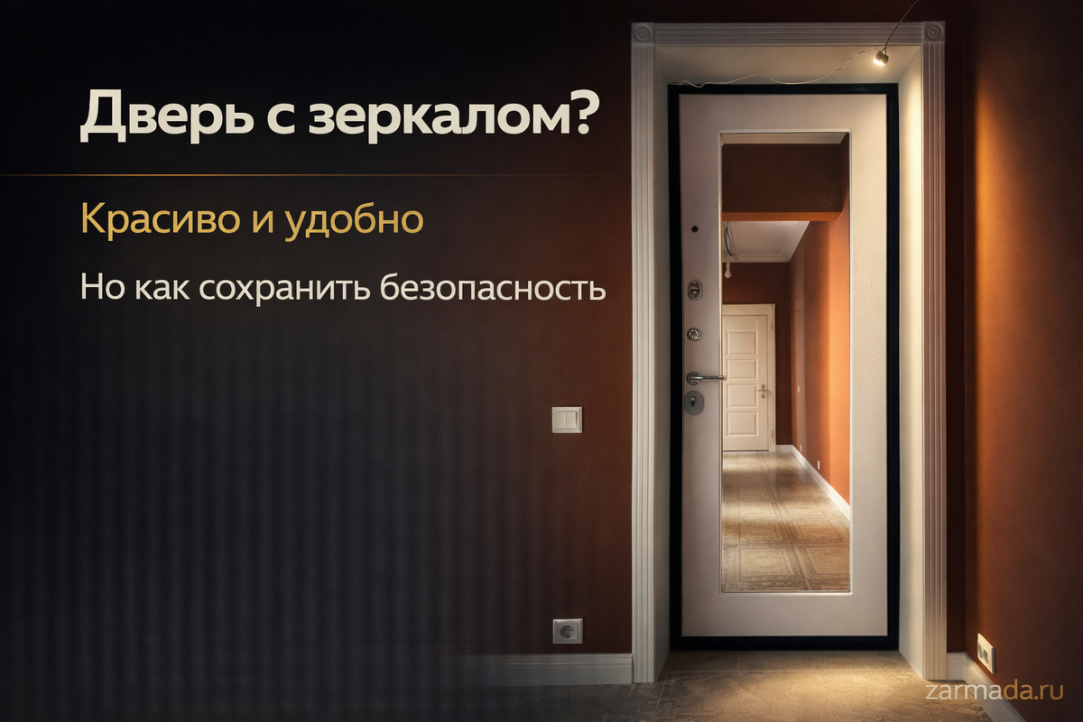 входная металлическая дверь с зеркалом zarmada.ru