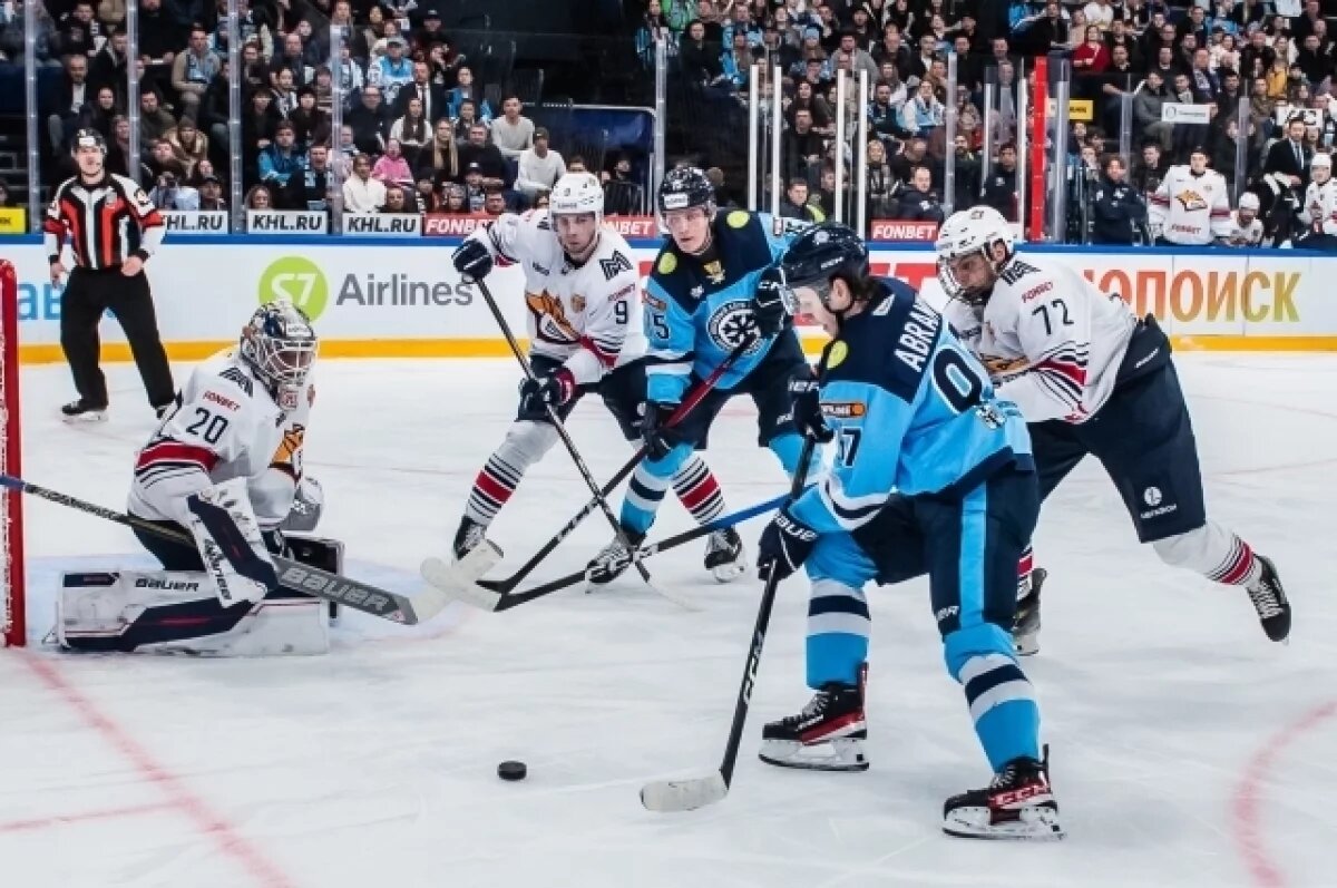    Новосибирский ХК «Сибирь» уступил в матче «Металлургу»