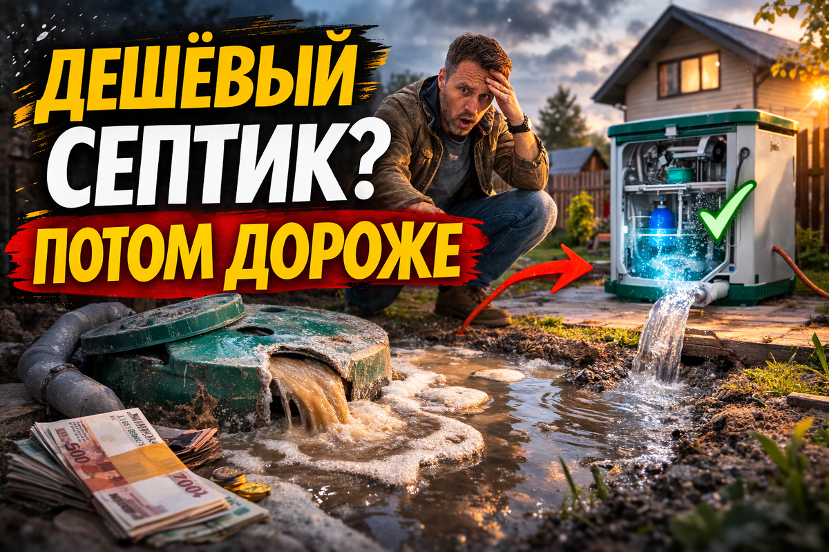 Почему дешёвый септик может обойтись дороже: разбор практических ошибок