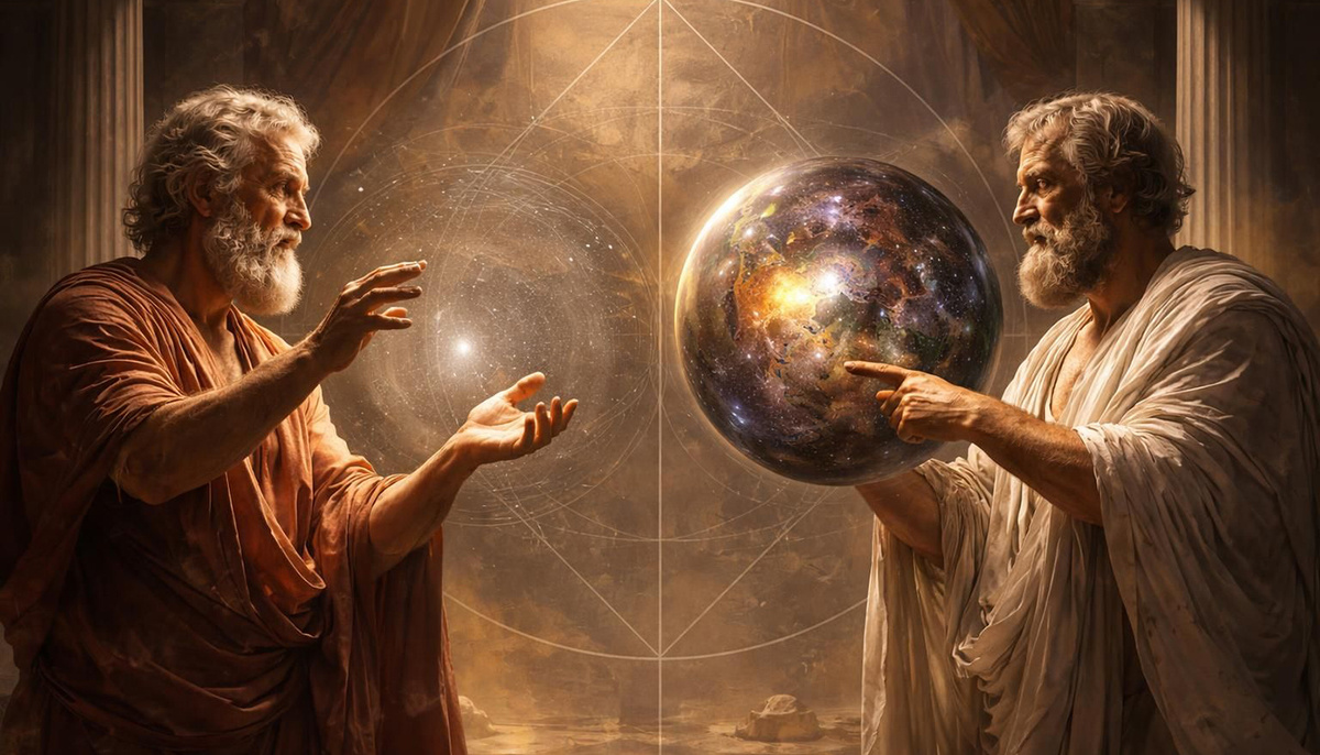 Демокрит утверждал: мир состоит из атомов и пустоты. Аристотель возражал: природа боится пустоты. Их спор длился две тысячи лет, пока эксперимент не рассудил.