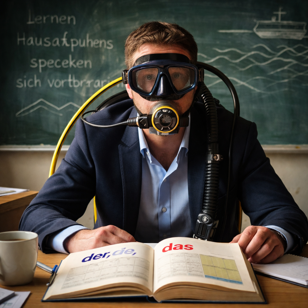 дайвинг, и немецкий язык для начинающих строятся по одним и тем же законам