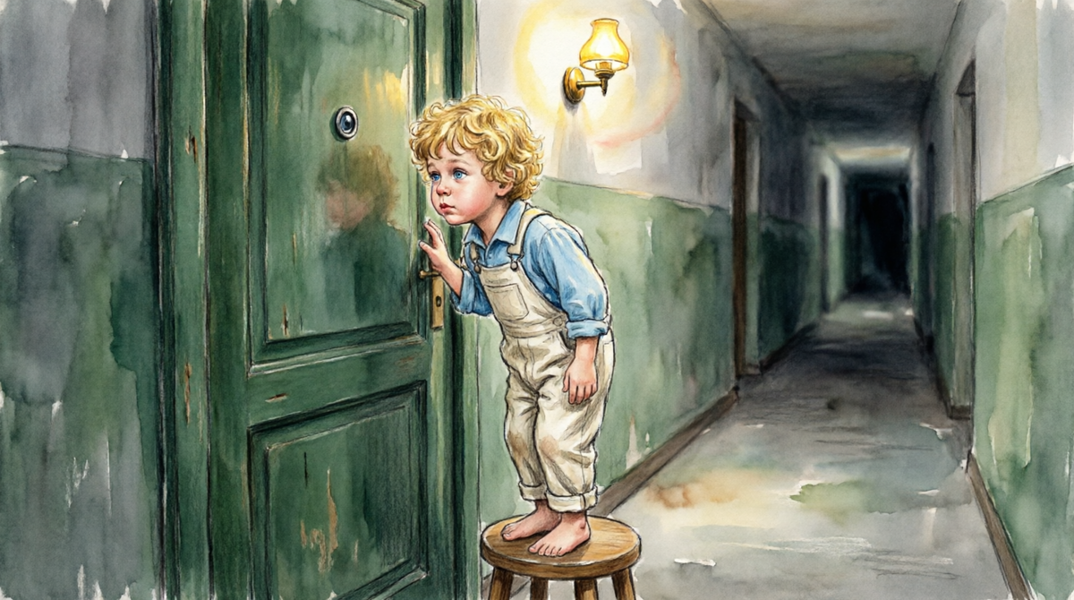 Глазок в другой мир. Ожидание, которое никогда не заканчивается. Он ждал бабушку. Пришёл доктор.