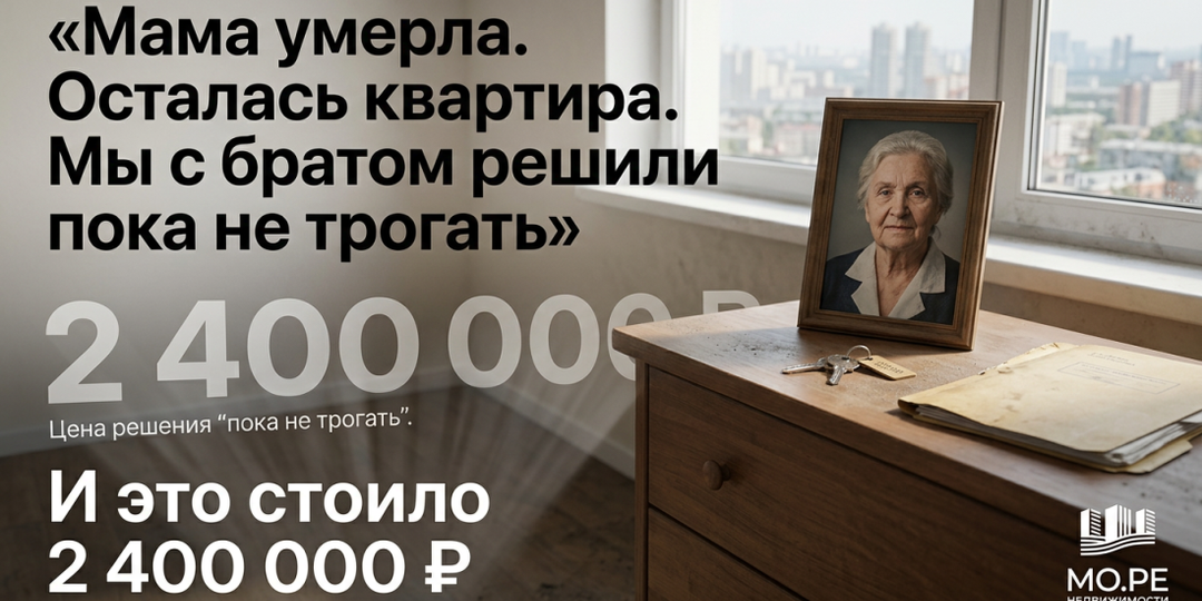«Мама умерла, осталась квартира. Мы с братом решили пока не трогать» — и это стоило им 2 400 000 рублей (часть 2)