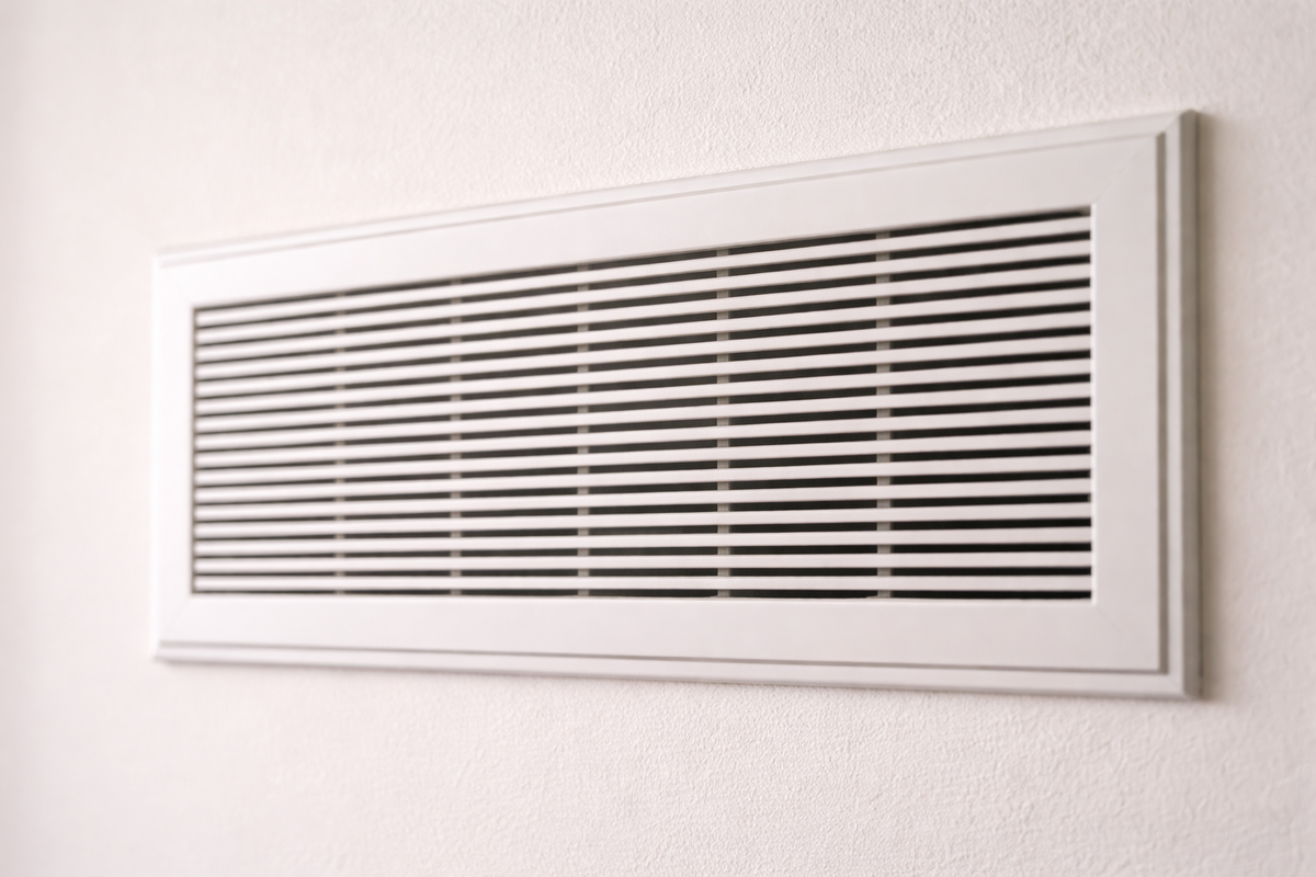 Красивая решётка с маленьким сечением часто и даёт свист. Воздуху нужно пройти, он ускоряется в узких щелях и становится слышным.